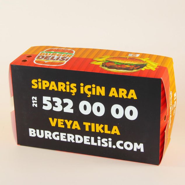 Hamburger Karton Kutu Tasarımı