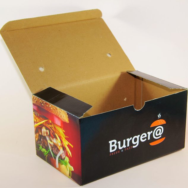 Hamburger Karton Kutu Tasarımı