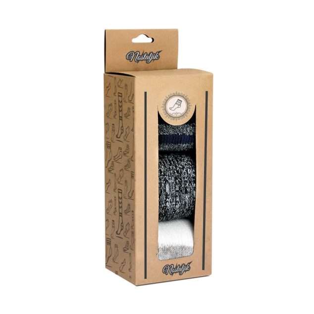 Kraft Pencereli Çorap Kutusu